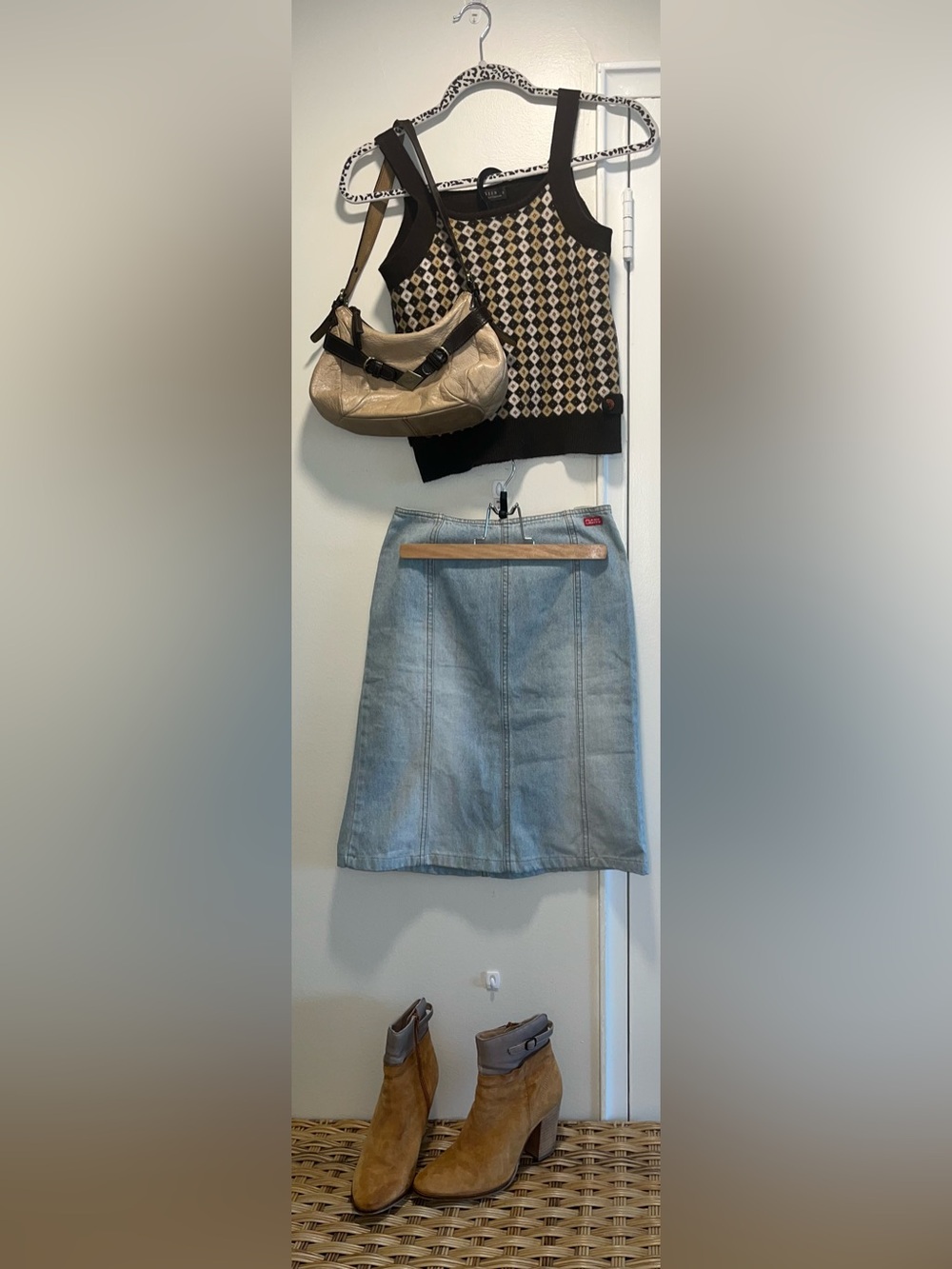 Knit patterned tank